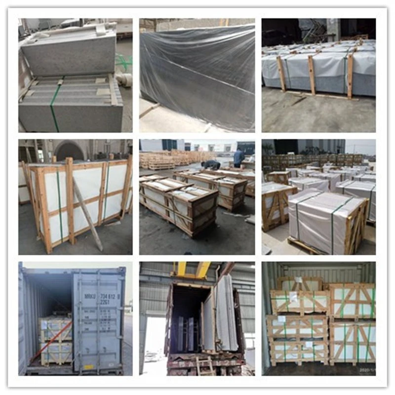 silver granite block paving