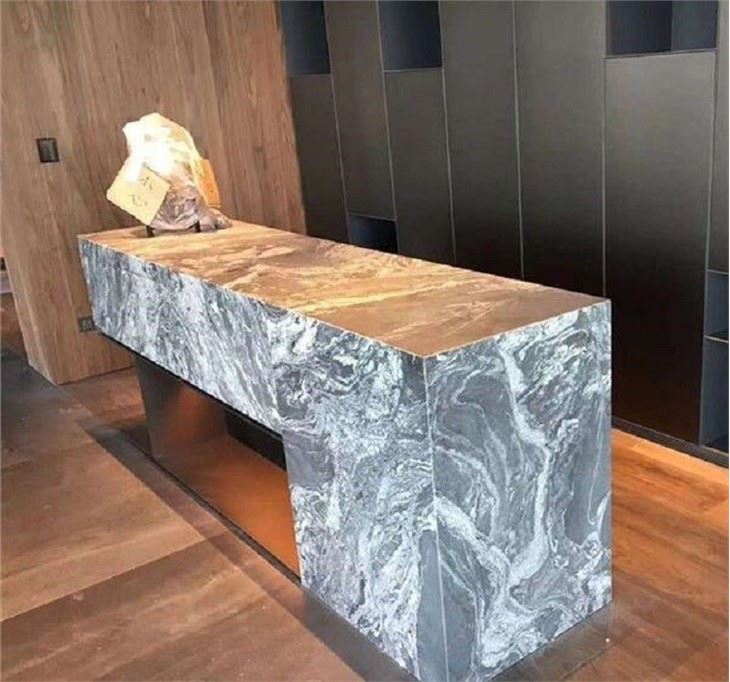 black granite worktop