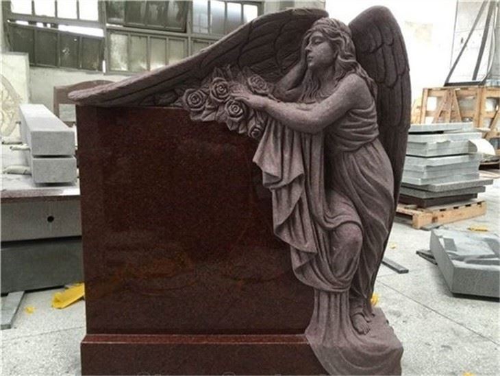 marble angel headstone