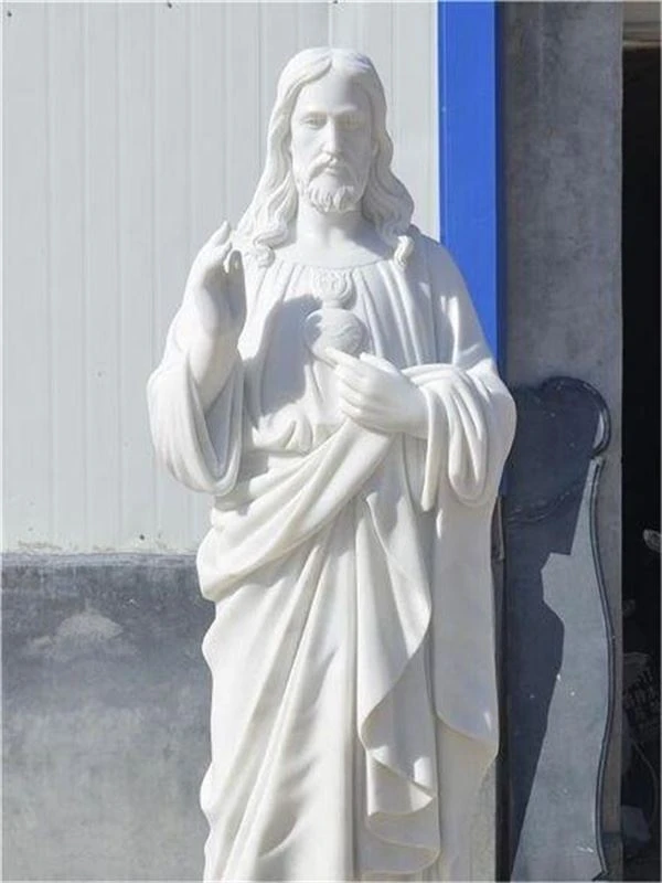 White Marble Jesus Statue