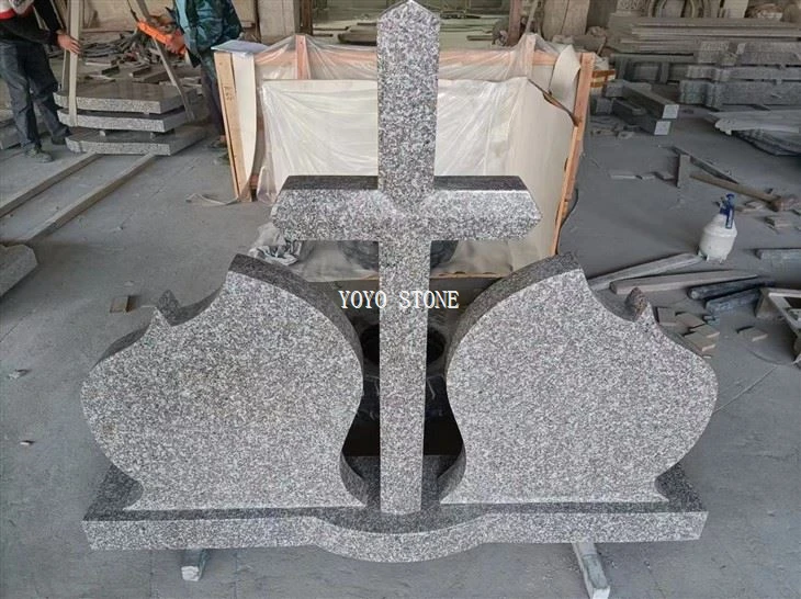 G664 Granit Cross Headstone